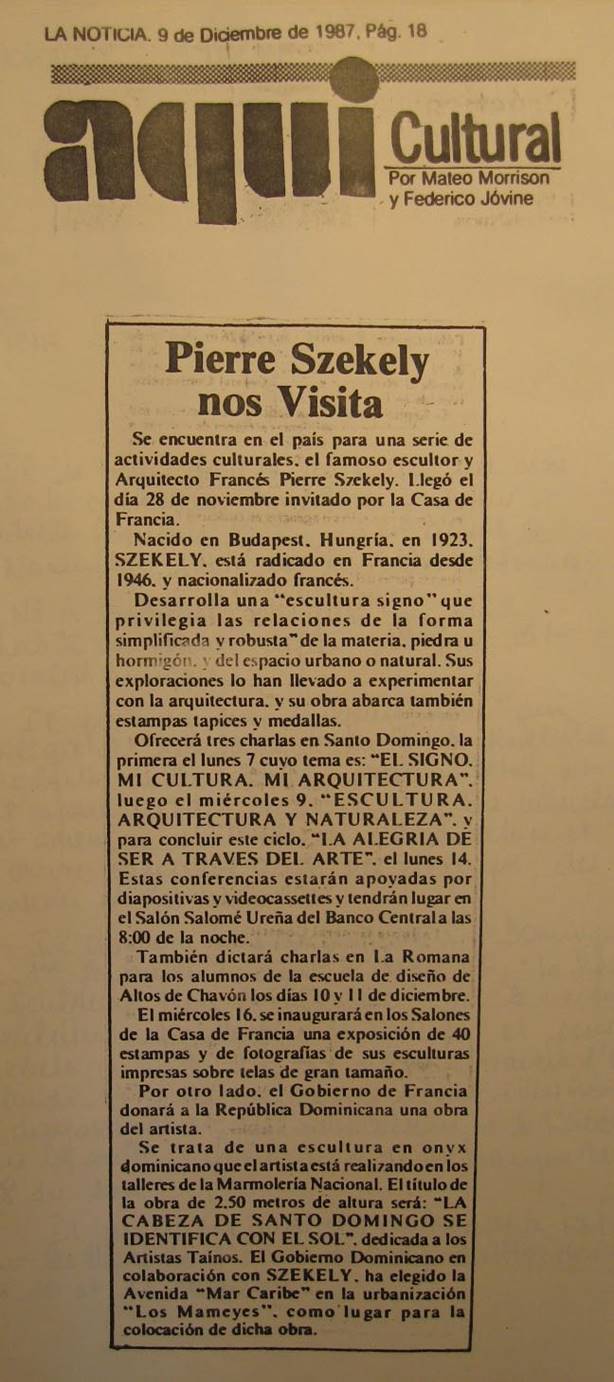 La Noticia 9 dcembre 1987