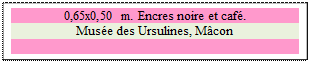 Zone de Texte: 0,65x0,50 m. Encres noire et caf. 
Muse des Ursulines, Mcon

