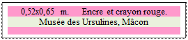 Zone de Texte: 0,52x0,65 m. 	 Encre et crayon rouge.
Muse des Ursulines, Mcon
 
